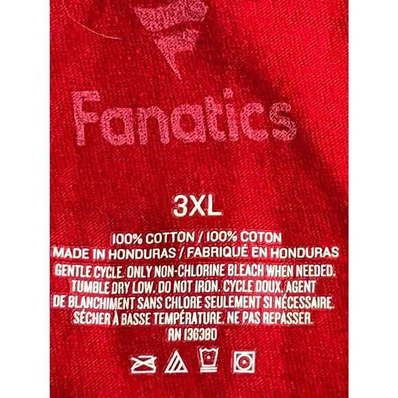 NFL Fanatics Tee Houston Texans Red Pro Line Men's 3XL SS V-neck NWT - Picture 3 of 8